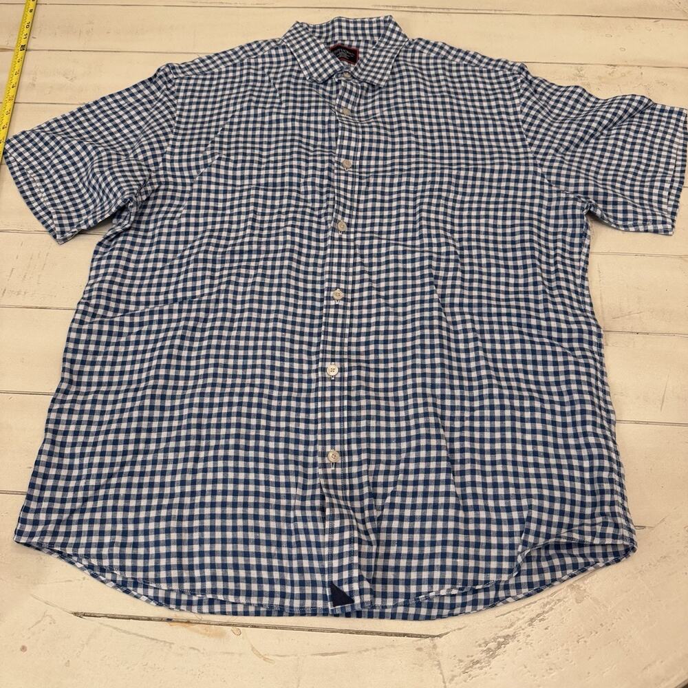 untuckit linen short sleeve shirt Size Large